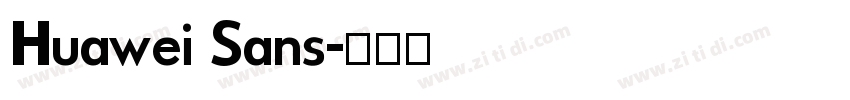 Huawei Sans字体转换